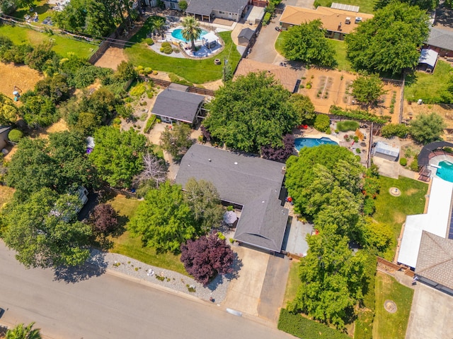 6966 Granada Dr, Redding, CA 96002 - aerial view of a pool area