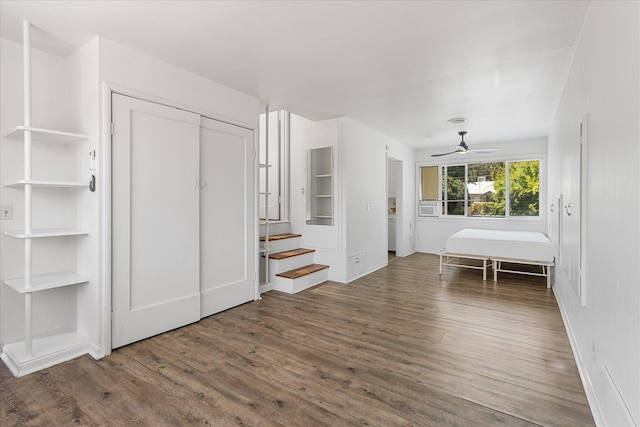 2005 E St, Redding, CA 96001 - unfurnished bedroom featuring wood finished floors and a closet