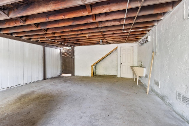 2005 E St, Redding, CA 96001 - below grade area featuring a sink