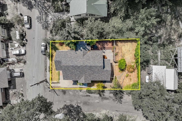 4400 Allen St, Dunsmuir, CA 96025 - view from above of property featuring property parcel outlined
