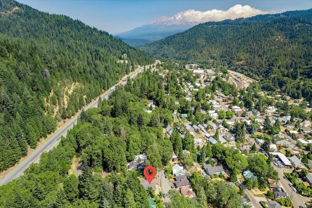 4400 Allen St, Dunsmuir, CA 96025 - aerial view of property's location featuring a forest and mountains