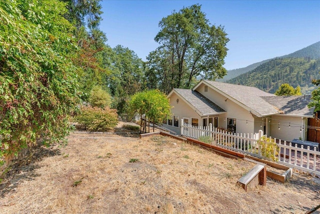 4400 Allen St, Dunsmuir, CA 96025 - view of front of property with a mountain view and stucco siding
