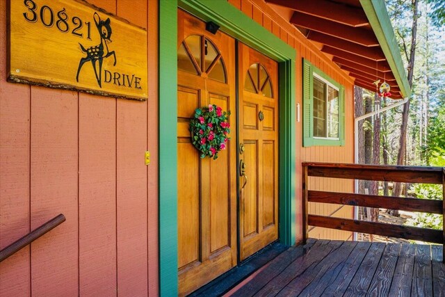 30821 Bambi Dr, Shingletown, CA 96088 - entrance to property with covered porch