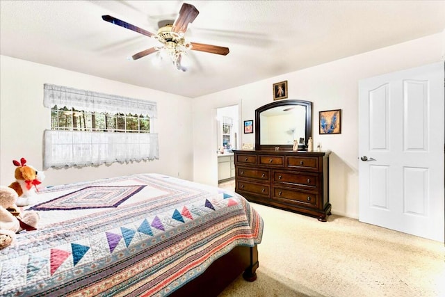 30821 Bambi Dr, Shingletown, CA 96088 - bedroom featuring carpet and a ceiling fan
