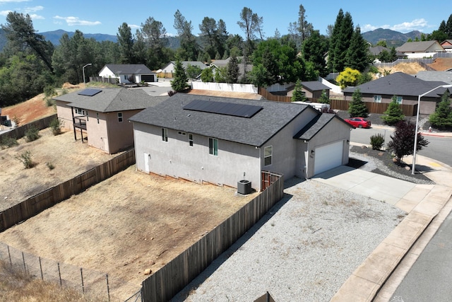 3707 Bloomsbury Ave, Shasta Lake, CA 96019 - aerial perspective of suburban area featuring a mountain backdrop
