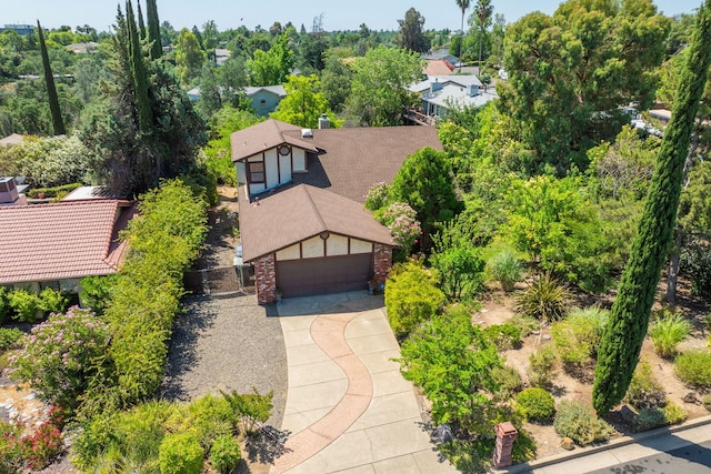 2173 Oak Ridge Dr, Redding, CA 96001 - aerial view of property and surrounding area