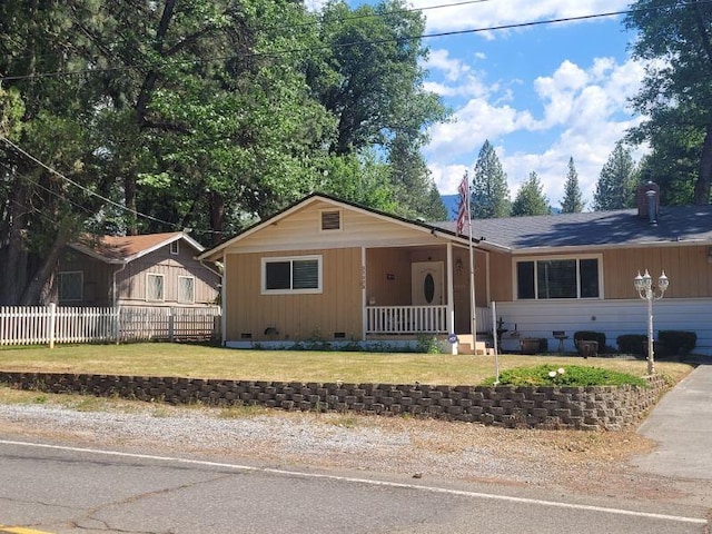 37023 Park Ave, Burney, CA 96013 - ranch-style house with crawl space and a porch