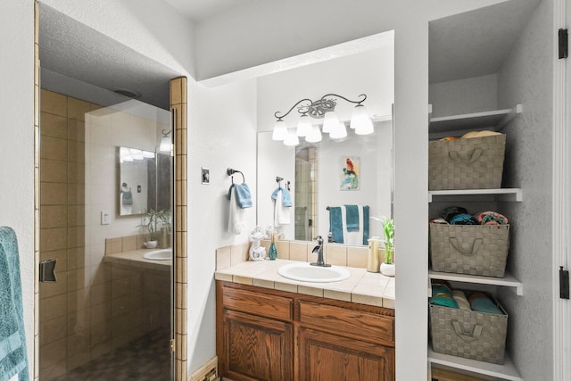 409 Ridgecrest Trl, Redding, CA 96003 - bathroom featuring vanity and a shower stall