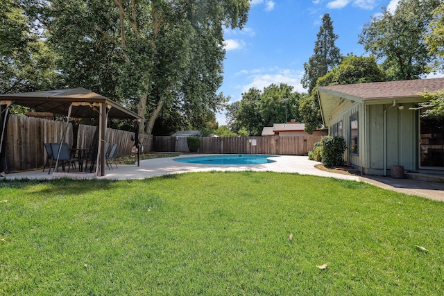 3371 Bardick Rd, Anderson, CA 96007 - fenced backyard featuring a gazebo and a patio
