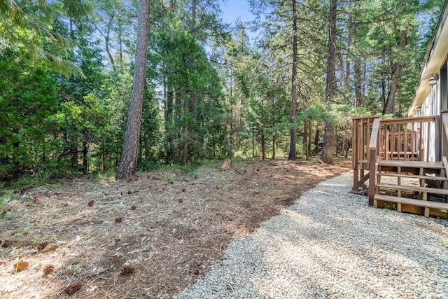 7727 Pegnan Rd, Shingletown, CA 96088 - view of yard featuring a forest view
