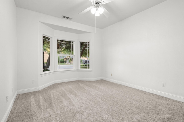4230 Brittany Dr, Redding, CA 96002 - carpeted empty room with baseboards and a ceiling fan
