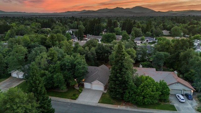4230 Brittany Dr, Redding, CA 96002 - aerial view of a mountain backdrop and a forest