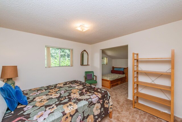 131 Northwoods Ests, Trinity Center, CA 96091 - carpeted bedroom with a textured ceiling