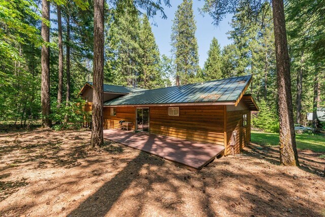 131 Northwoods Ests, Trinity Center, CA 96091 - view of property exterior with a standing seam roof and a metal roof
