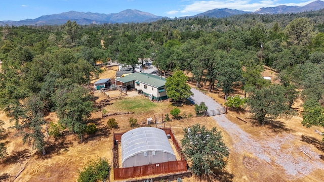 12051 Norma Ln, Redding, CA 96003 - aerial view of property and surrounding area featuring mountains