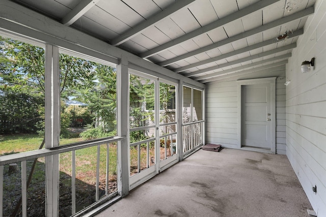 2040 Sonoma St, Redding, CA 96001 - unfurnished sunroom featuring vaulted ceiling