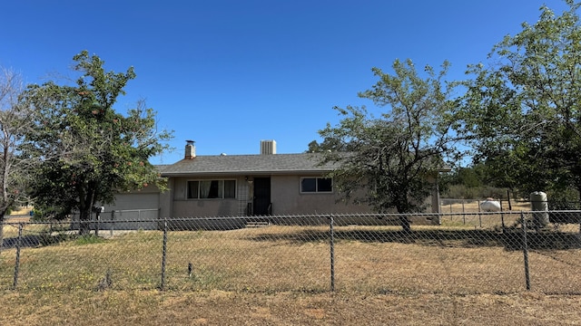2580 Old Alturas Rd, Redding, CA 96003 - single story home with a garage and a chimney