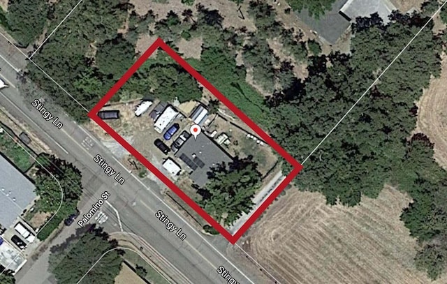 2827 Stingy Ln, Anderson, CA 96007 - map / location with property parcel outlined