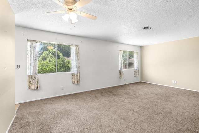 1333 Deborah Dr, Red Bluff, CA 96080 - carpeted spare room featuring ceiling fan and a textured ceiling