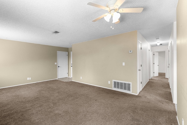 1333 Deborah Dr, Red Bluff, CA 96080 - spare room with carpet, ceiling fan, and a textured ceiling