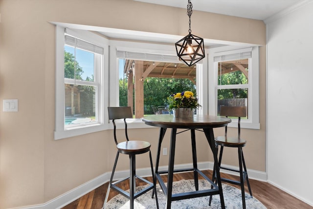 4676 Dandelion Dr, Redding, CA 96002 - dining area featuring wood finished floors and baseboards