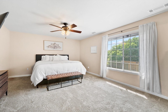 4676 Dandelion Dr, Redding, CA 96002 - carpeted bedroom featuring baseboards and ceiling fan