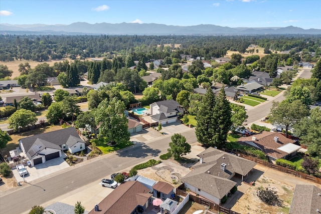 4676 Dandelion Dr, Redding, CA 96002 - aerial view of residential area featuring mountains