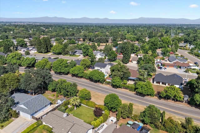 4676 Dandelion Dr, Redding, CA 96002 - aerial perspective of suburban area featuring a mountain backdrop