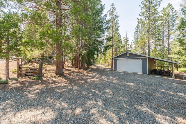 100 Eleanore Ln, Trinity Center, CA 96091 - view of yard with a garage and an outdoor structure
