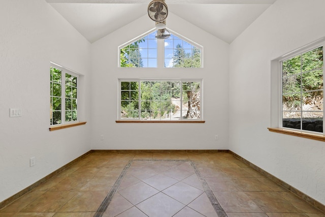 19250 Coal Creek Rd, Lakehead, CA 96051 - unfurnished room with plenty of natural light and lofted ceiling