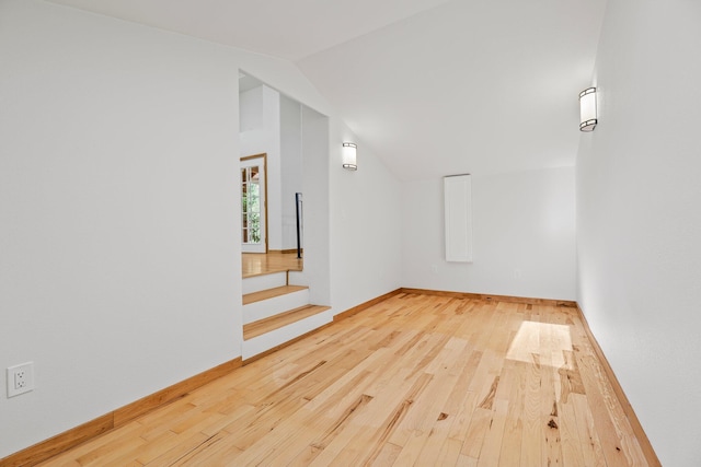 19250 Coal Creek Rd, Lakehead, CA 96051 - additional living space featuring hardwood / wood-style floors and vaulted ceiling