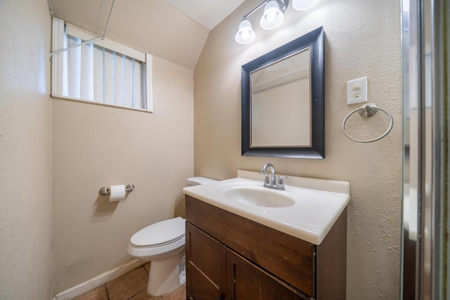 1440 Oakdale Ln, Redding, CA 96002 - half bathroom with vanity and tile patterned flooring