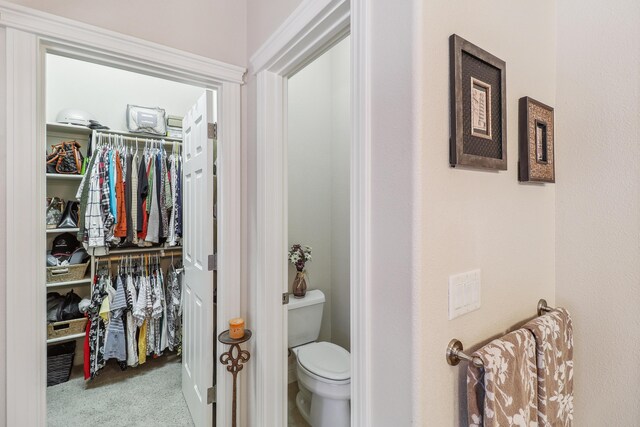 1835 Dellwood Dr, Redding, CA 96003 - bathroom with toilet and a spacious closet