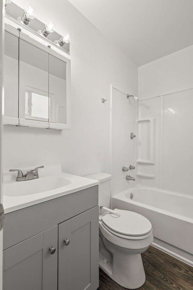 2092 Phobos Ct, Redding, CA 96002 - full bath with vanity, shower / bathtub combination, and wood finished floors