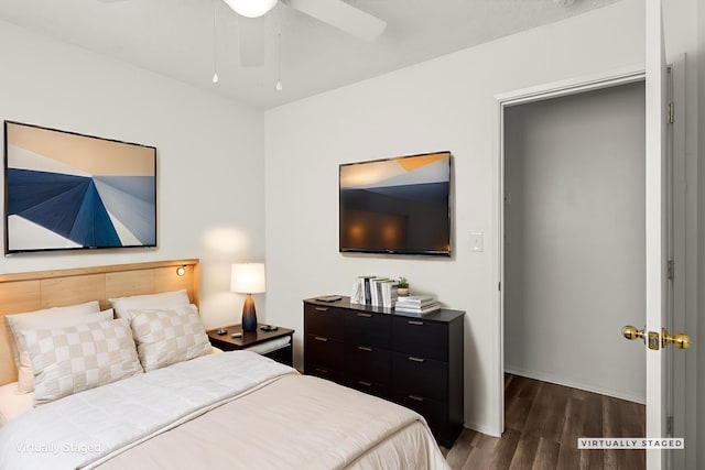 2092 Phobos Ct, Redding, CA 96002 - bedroom with dark wood-style flooring and baseboards