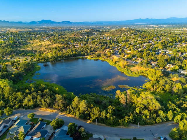 1683 Lakeside Dr, Redding, CA 96001 - aerial view of a water and mountain view