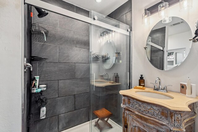 2623 Freebridge St, Redding, CA 96001 - full bathroom featuring vanity and a shower stall