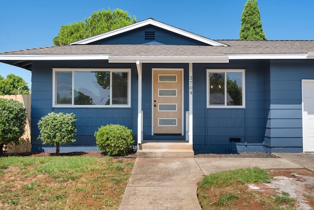 3704 Polaris Way, Redding, CA 96002 - view of front of house with roof with shingles and a porch