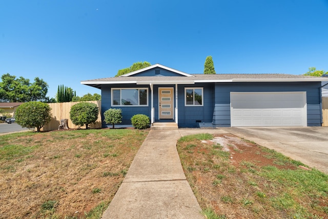 3704 Polaris Way, Redding, CA 96002 - ranch-style home featuring an attached garage and concrete driveway