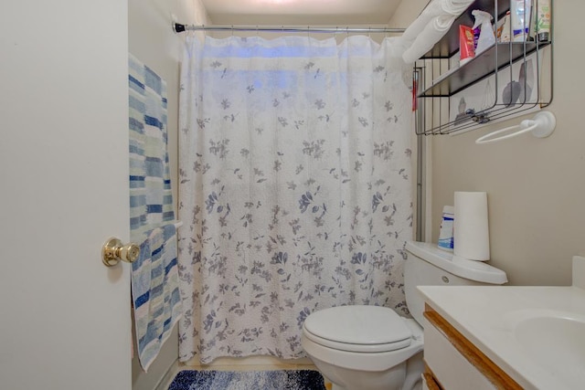 2308 Hawn Ave, Redding, CA 96002 - full bathroom with vanity and a shower with curtain