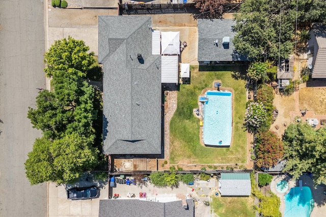 2912 Squire Ave, Redding, CA 96002 - aerial view of a pool area