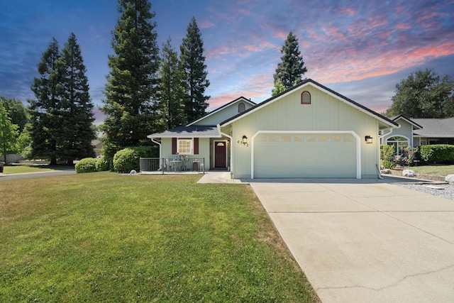 4592 Impression Way, Shasta Lake, CA 96019 - single story home featuring an attached garage, a yard, and concrete driveway