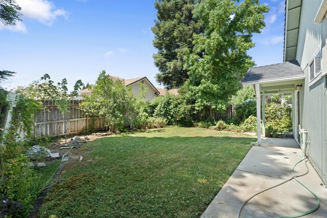 4592 Impression Way, Shasta Lake, CA 96019 - fenced backyard featuring a patio area