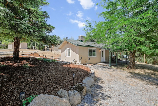 6949 Rector Creek Rd, Igo, CA 96047 - back of property featuring a patio