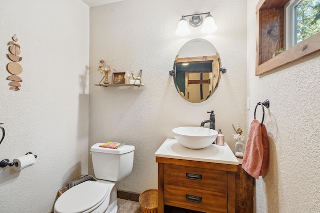 8637 Savannah Way, Shingletown, CA 96088 - bathroom featuring vanity and wood finished floors