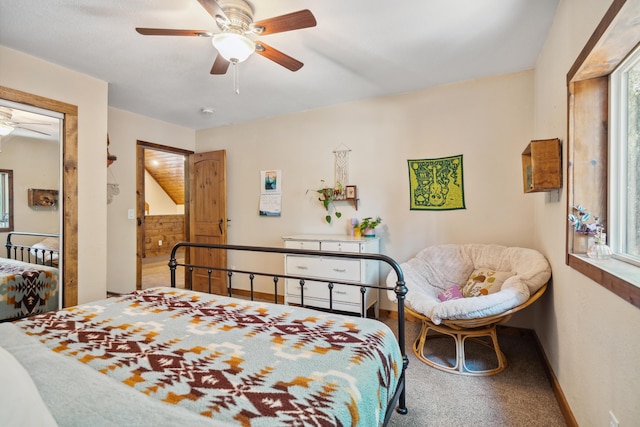 8637 Savannah Way, Shingletown, CA 96088 - carpeted bedroom featuring a ceiling fan and baseboards