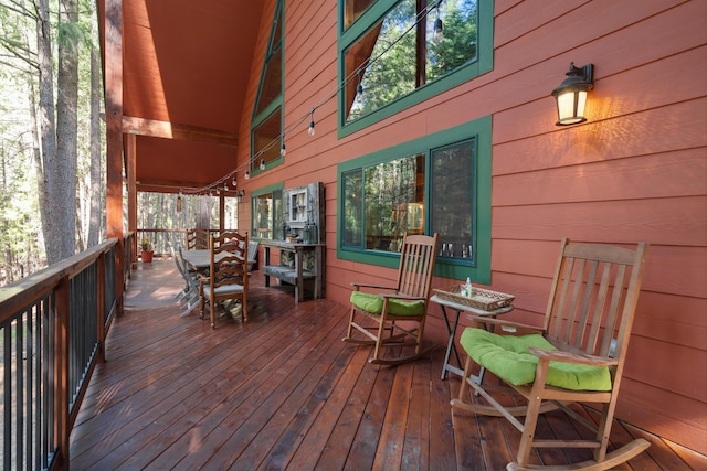 8637 Savannah Way, Shingletown, CA 96088 - view of wooden terrace