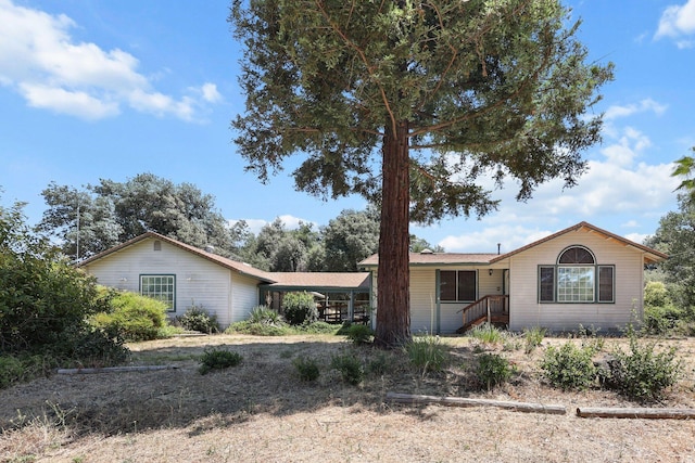 20822 Clough Creek Rd, Redding, CA 96002 - ranch-style house with a carport