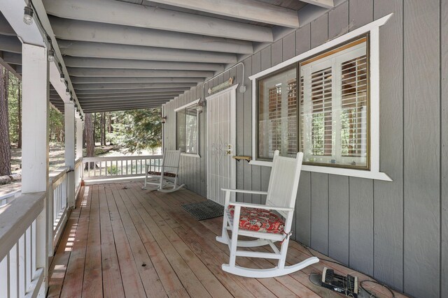 30303 Fremont Way, Oak Run, CA 96069 - view of wooden porch
