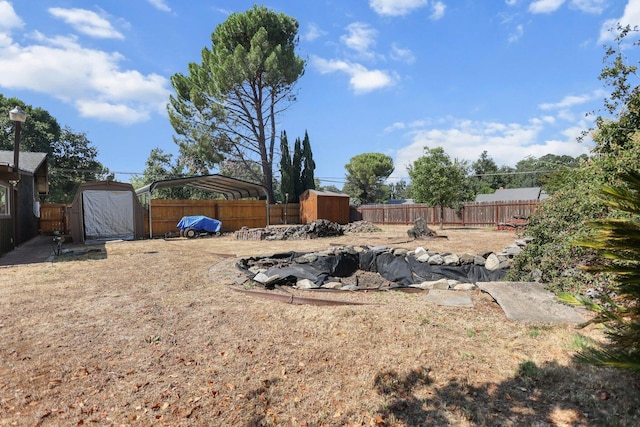 20106 Bonita Way, Redding, CA 96002 - fenced backyard featuring a shed